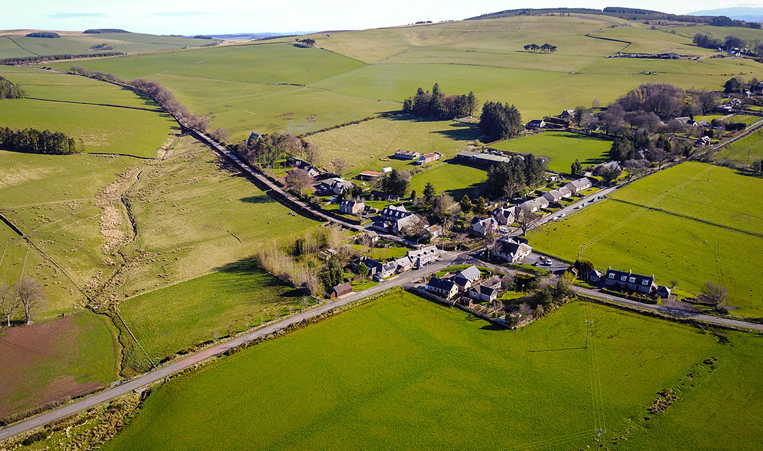 TV Whitespace Countryside with village