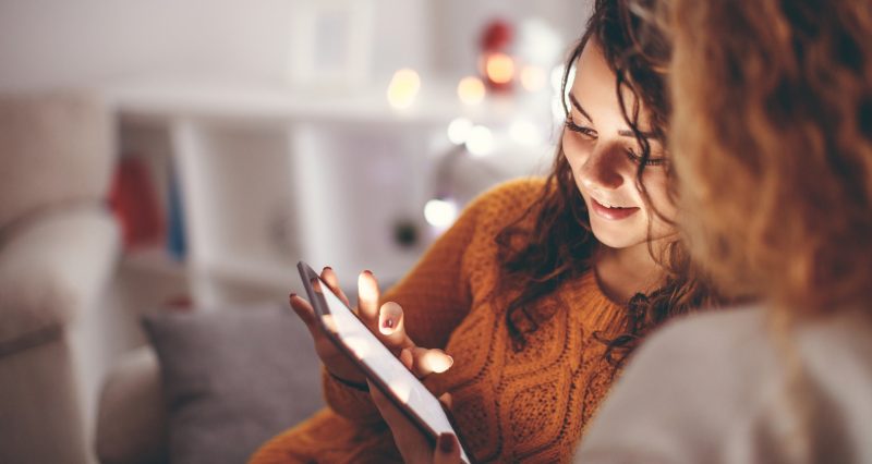 Digital Inclusion young woman looking at tablet