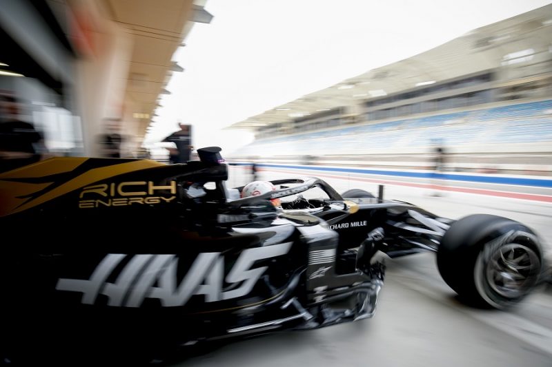 Cutting through network noise Haas F1 car leaving the pit