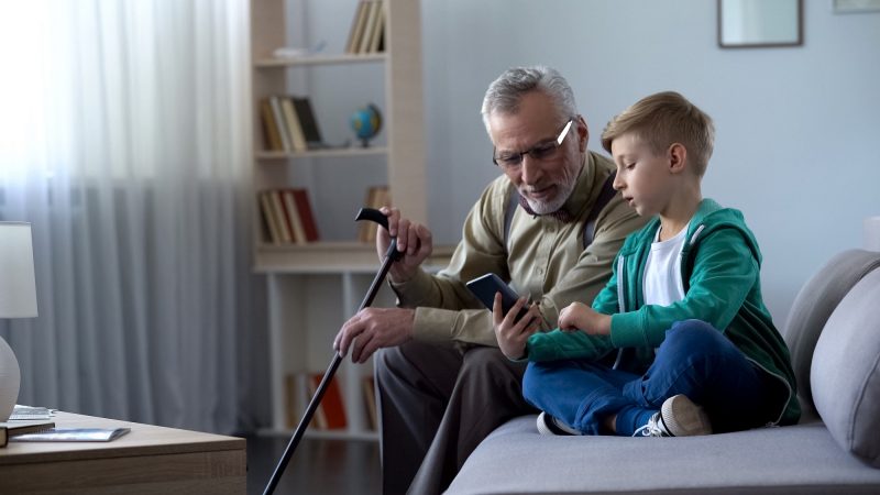 Creating good digital citizens for the future boy and grandparent